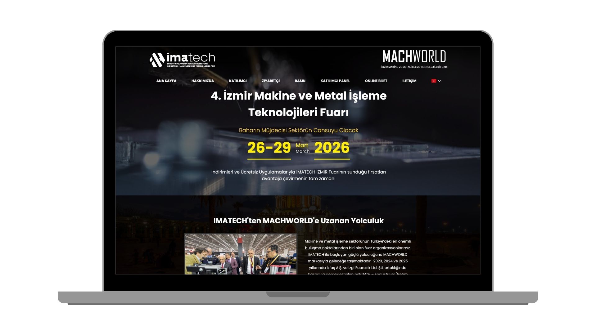 İmatech - Machworld – Fuar ve Etkinlik Tanıtım Web Sitesi